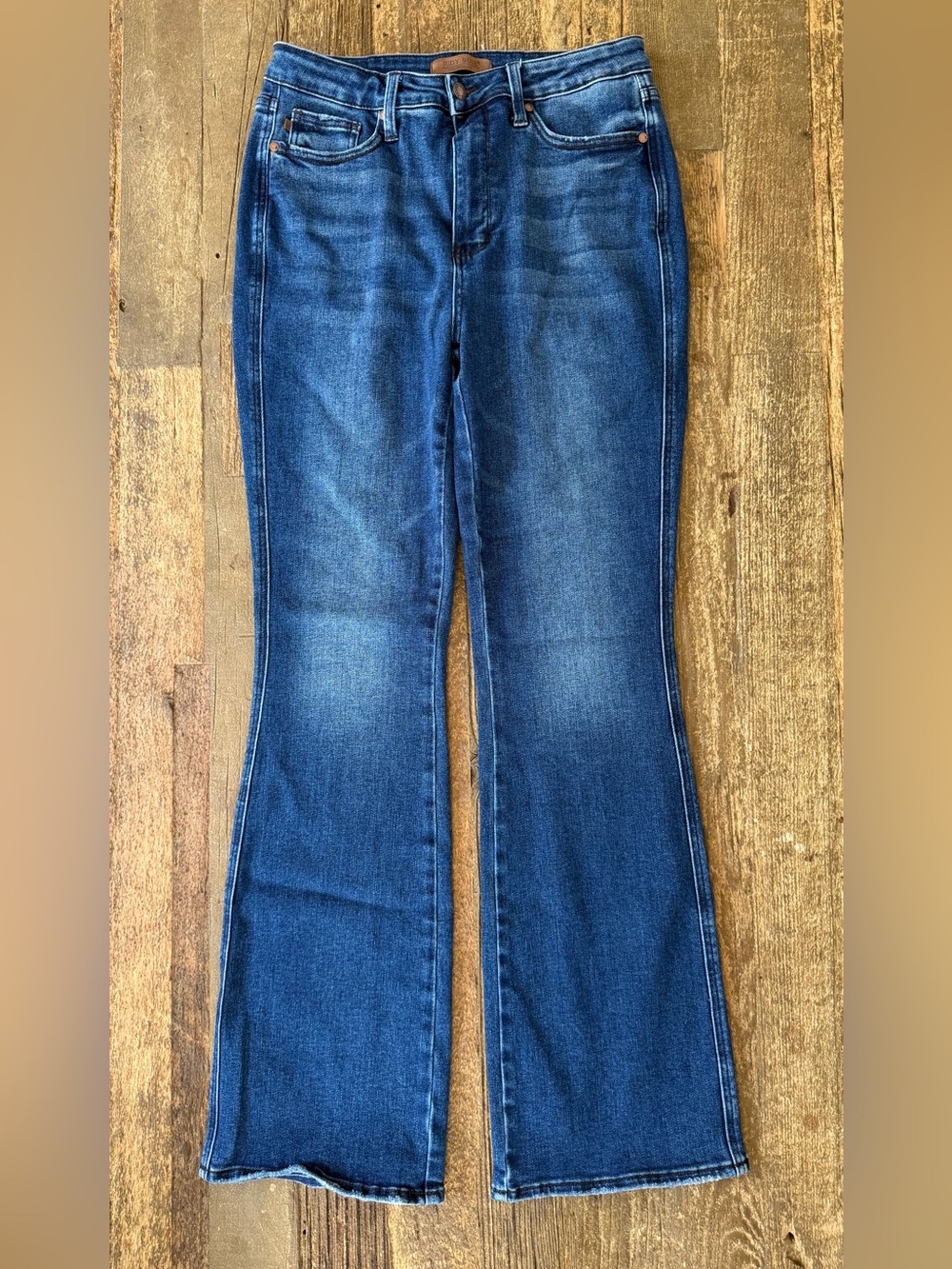 Judy Blue “Collins” High-Rise Tummy Control Bootcut Jeans Size 13/31 Long View 6